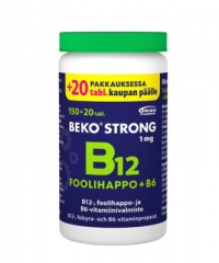 Beko Strong B12+foolihappo+B6 170 tabl